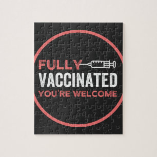 vollständig geimpft, geimpft, Impfstoff, IT Puzzle