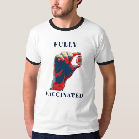 Vollständig geimpft - geimpft T-Shirt (Vorderseite)
