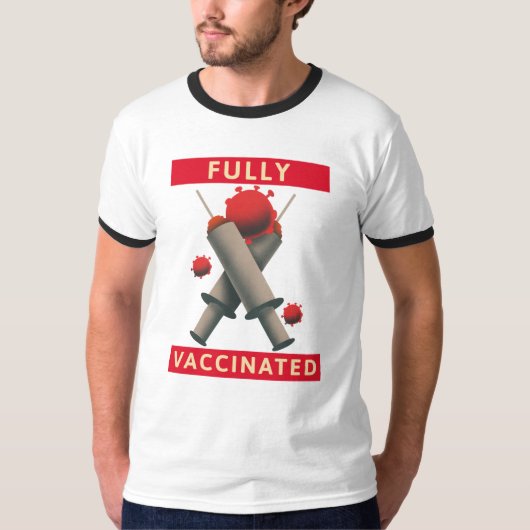 Vollständig geimpft - geimpft T-Shirt (Vorderseite)