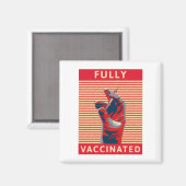 vollständig geimpft magnet (Vorderseite/Rückseite)