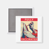 vollständig geimpft magnet (Vorderseite/Rückseite)