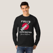 Vollständig geimpft, Sie sind willkommen, Pro-Impf T-Shirt (Vorne ganz)