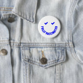 Vollständig geimpft Smiley Button (Beispiel)