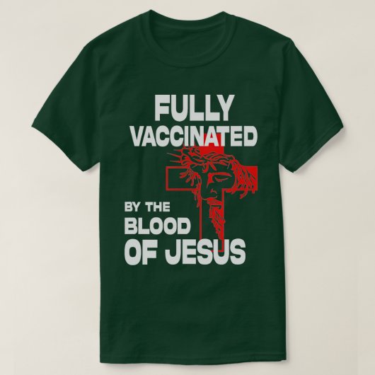 vollständig geimpft von der des Jesu Funny Christl T-Shirt (Design vorne)