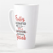 Vollständig geimpfte antisoziale COVID 19 Impfstof Milchtasse (Linke Ecke)