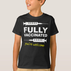 Vollständig geimpftes Kinder-Toddler-Shirt T-Shirt