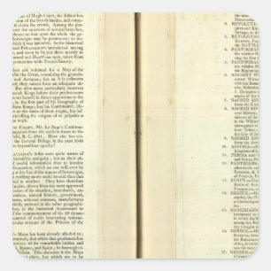 Vollständig genealogisch, historisch, chronologisc quadratischer aufkleber