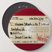 Vollständig gezahlt gerettet durch Jesus-Karo Button (Vorne & Hinten)