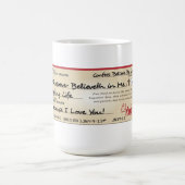 Vollständig gezahlt gerettet durch Jesus-Karo Kaffeetasse (Mittel)