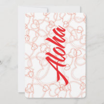 Vollständig Herz Aloha Postcard