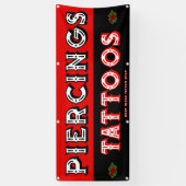 Vollständig individualisieren Tattoo Shop Attrakti Banner (Vertikal)