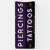 Vollständig individualisieren Tattoo Shop Attrakti Banner (Vertikal)