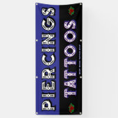 Vollständig individualisieren Tattoo Shop Attrakti Banner (Vertikal)