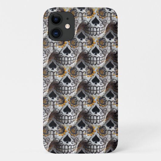 Vollständig kleine Schädel Case-Mate iPhone Hülle (Rückseite)
