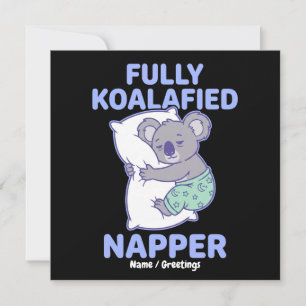 Vollständig Koalafizierter Schläfer Süßer Schlafko Einladung