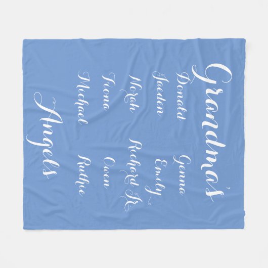 Vollständig kutomisierbare Grandkinderdecke Fleecedecke (Vorderseite (Horizontal))