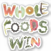 Vollständig Lebensmittel gewinnen - Heathy Erinner Aufkleber (Vorderseite)