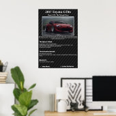 Vollständig maßgeschneiderte Car Show Spec Board Poster (Heimbüro)