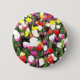 Vollständig mit Frühlingsfarben Button