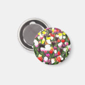 Vollständig mit Frühlingsfarben Magnet (Vorderseite/Rückseite)
