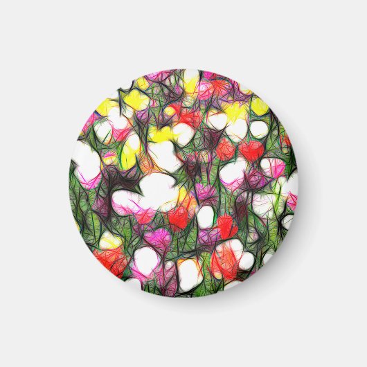 Vollständig mit Frühlingsfarben Magnet (Vorne)