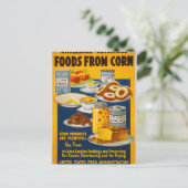 Vollständig - nahrhafte Lebensmittel aus Mais Postkarte (Stehend Vorderseite)