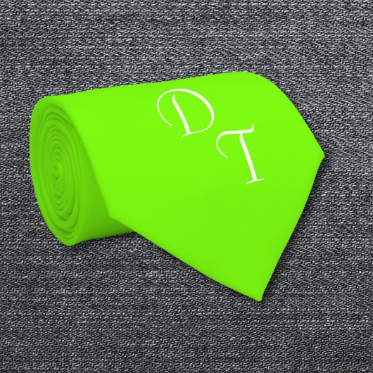 Vollständig nebelgrün - Ihre Monogramme Krawatte