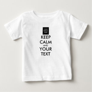 Vollständig Personalisiert BEHALTEN CALM und IHRER Baby T-shirt