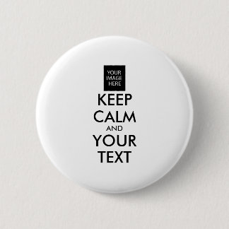Vollständig Personalisiert BEHALTEN CALM und IHRER Button