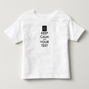 Vollständig Personalisiert BEHALTEN CALM und IHRER Kleinkind T-shirt