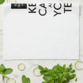 Vollständig Personalisiert BEHALTEN CALM und IHRER Küchentuch (Gefaltet)