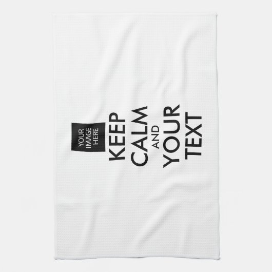 Vollständig Personalisiert BEHALTEN CALM und IHRER Küchentuch (Vertikal)