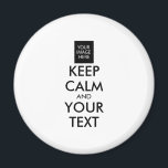 Vollständig Personalisiert BEHALTEN CALM und IHRER Magnet<br><div class="desc">Ganz Personalisiert BEHALTEN CALM und YOUR TEXT. Bearbeiten Sie diese Designvorlage - ERSTELLEN SIE IHREN TEXT UND SETZEN SIE IHR FOTO EIN.</div>