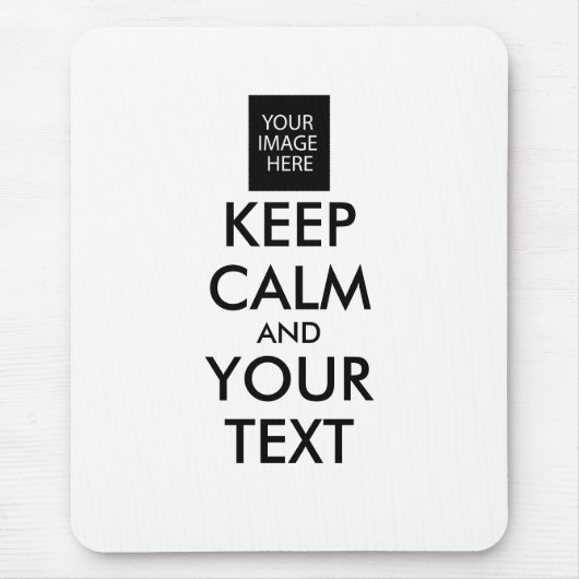 Vollständig Personalisiert BEHALTEN CALM und IHRER Mousepad (Vorne)