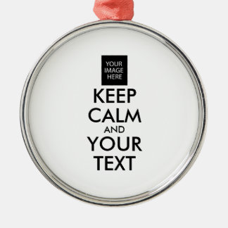 Vollständig Personalisiert BEHALTEN CALM und IHRER Ornament Aus Metall