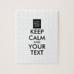Vollständig Personalisiert BEHALTEN CALM und IHRER Puzzle<br><div class="desc">Ganz Personalisiert BEHALTEN CALM und YOUR TEXT. Bearbeiten Sie diese Designvorlage - ERSTELLEN SIE IHREN TEXT UND SETZEN SIE IHR FOTO EIN.</div>