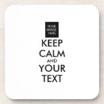 Vollständig Personalisiert BEHALTEN CALM und IHRER Untersetzer<br><div class="desc">Ganz Personalisiert BEHALTEN CALM und YOUR TEXT. Bearbeiten Sie diese Designvorlage - ERSTELLEN SIE IHREN TEXT UND SETZEN SIE IHR FOTO EIN.</div>