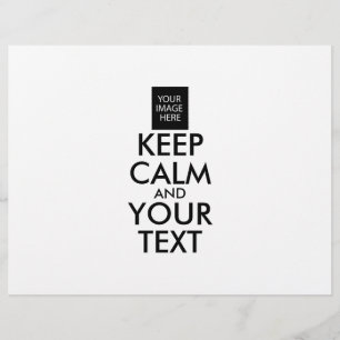 Vollständig Personalisiert KEEP CALM und DEIN TEXT Flyer