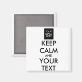 Vollständig Personalisiert Keep Calm Und Dein Text Magnet (Vorderseite/Rückseite)