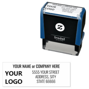 Vollständig personalisierter Stempel Name Adresse