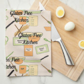 Vollständig Print Kitchen Handtuch Gluten Freie Kü (Viertel Falte)