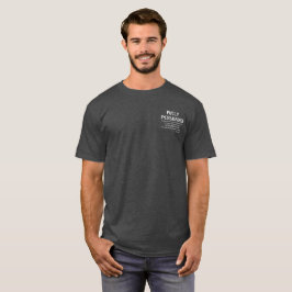 Vollständig überredetes Zitat auf Pocket T-Shirt