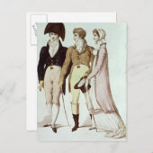 Vollständig und halb Vollkleidung für April Postkarte (Vorne/Hinten)