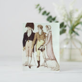 Vollständig und halb Vollkleidung für April Postkarte (Stehend Vorderseite)