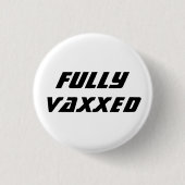 Vollständig vaxxed geimpft covid modern cool button (Vorderseite)