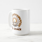 Vollständig von seinen Gnaden koffeiniert - Ephesi Kaffeetasse (Vorderseite Links)