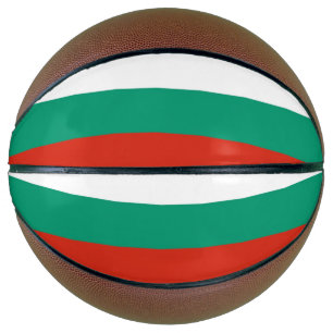 Vollständige Basketball mit Flagge Bulgariens