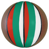 Vollständige Basketball mit Flagge Bulgariens (Vertikal)