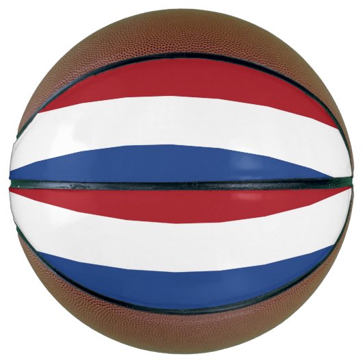 Vollständige Basketball mit Flagge der Niederlande (Vorderseite)
