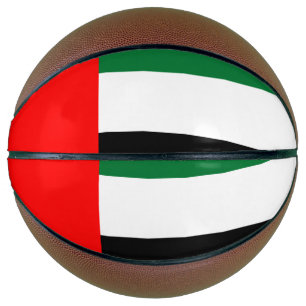 Vollständige Basketball mit Flagge der VAE